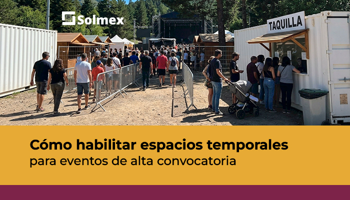 Cómo habilitar espacios temporales para eventos de alta convocatoria